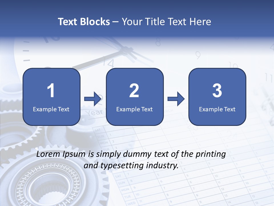 Accurate Clocks Year PowerPoint Template