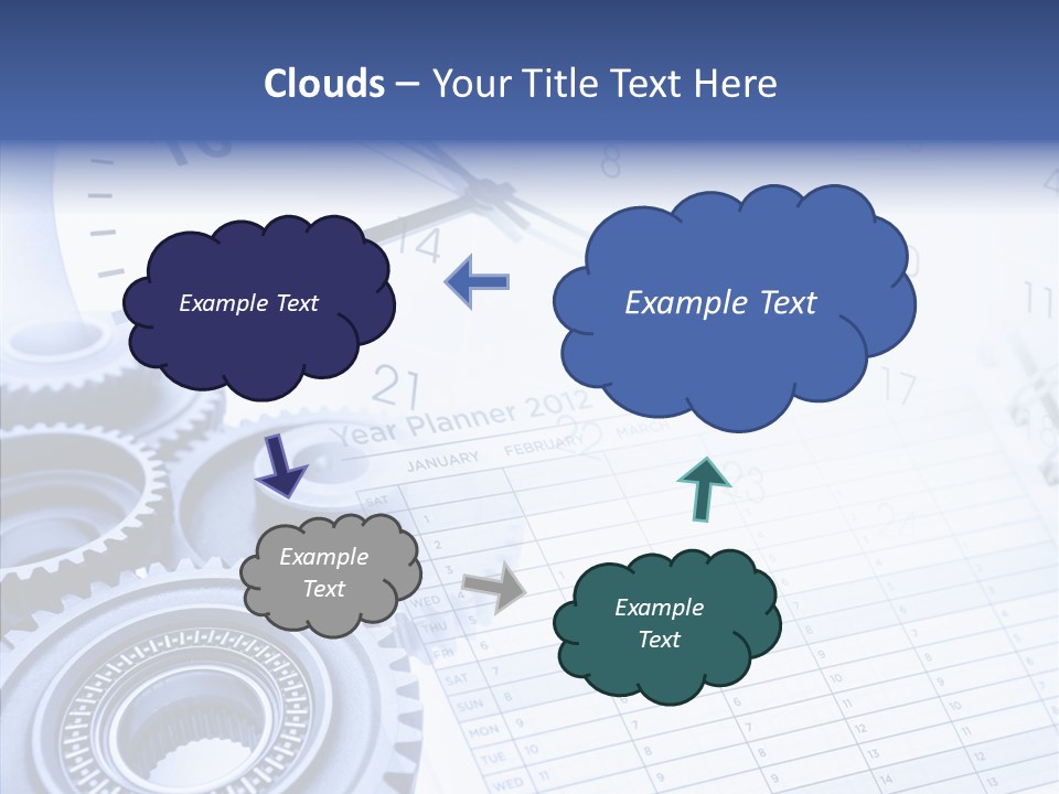 Accurate Clocks Year PowerPoint Template