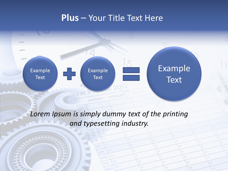 Accurate Clocks Year PowerPoint Template
