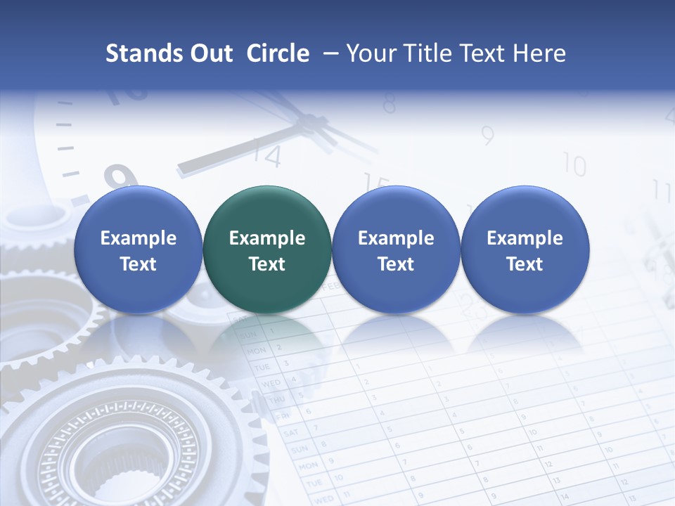 Accurate Clocks Year PowerPoint Template