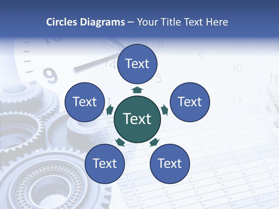 Accurate Clocks Year PowerPoint Template