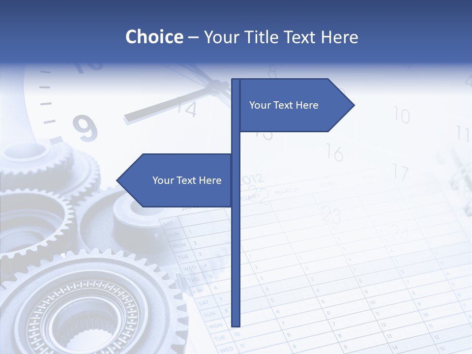 Accurate Clocks Year PowerPoint Template