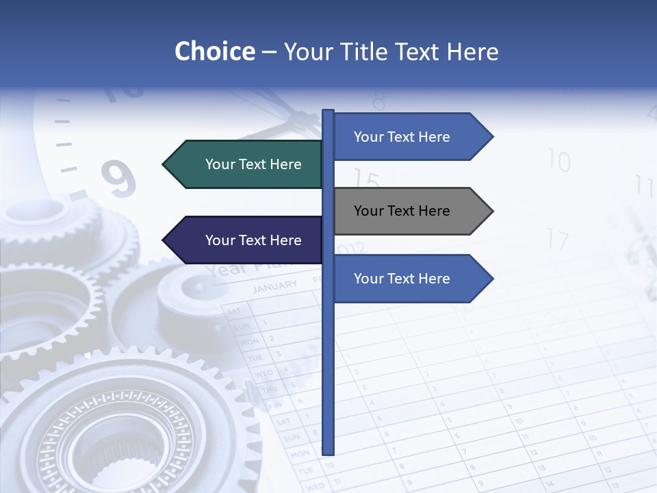 Accurate Clocks Year PowerPoint Template