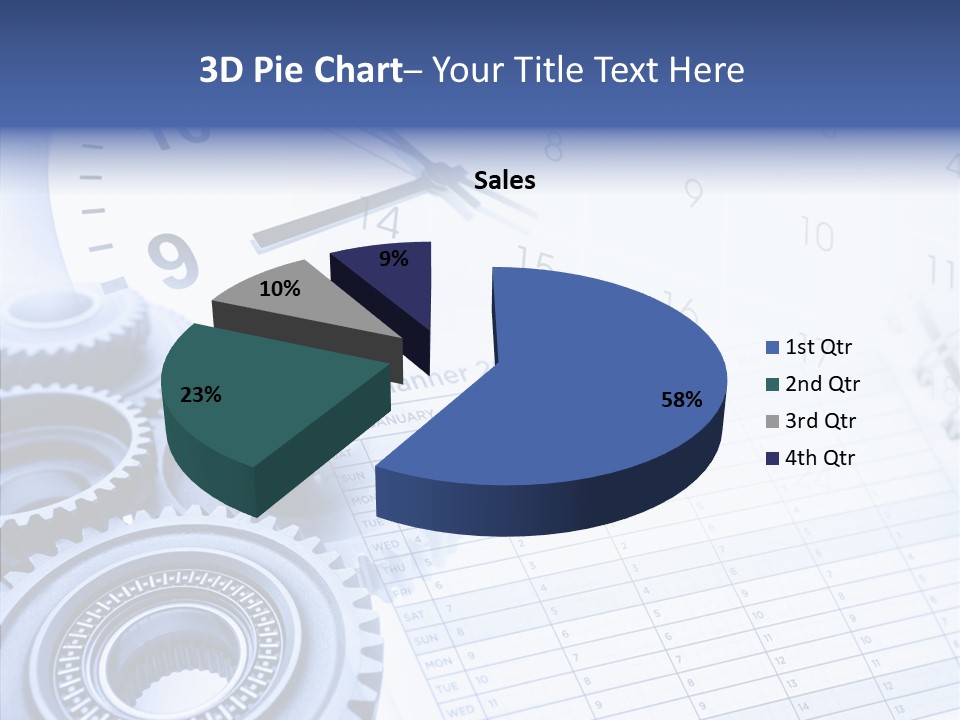 Accurate Clocks Year PowerPoint Template