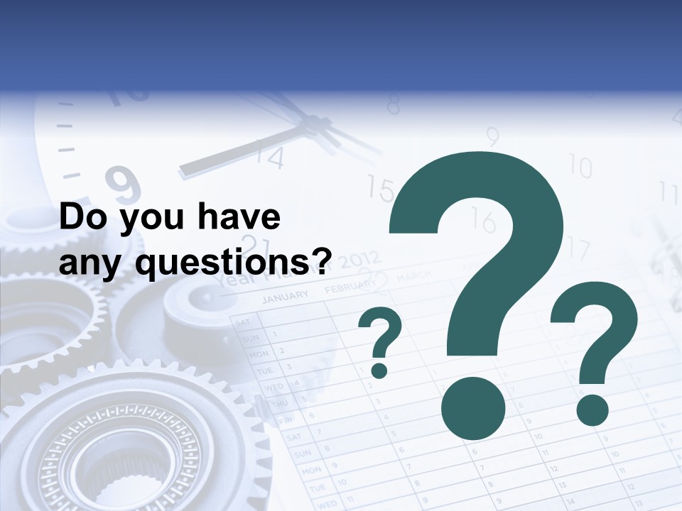 Accurate Clocks Year PowerPoint Template