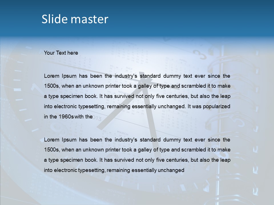 Plan Appointment Dates PowerPoint Template