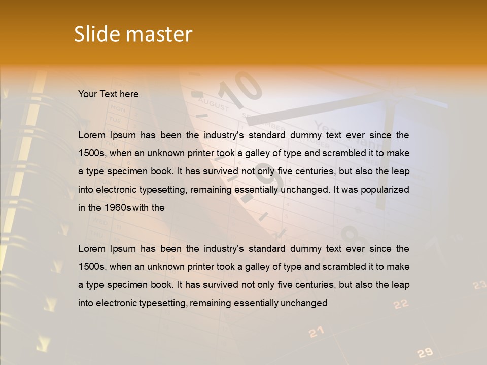 Calender Time Appointment PowerPoint Template