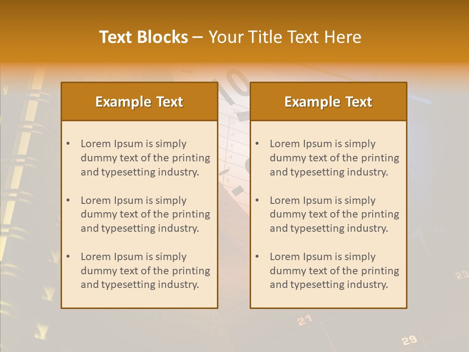 Calender Time Appointment PowerPoint Template