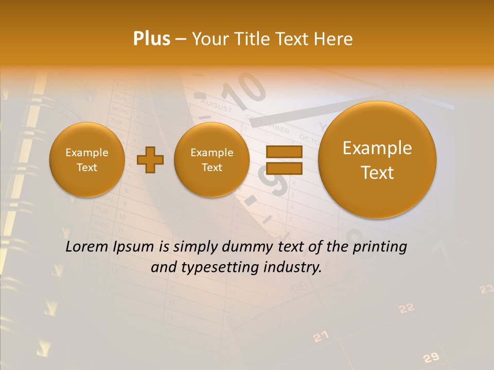 Calender Time Appointment PowerPoint Template