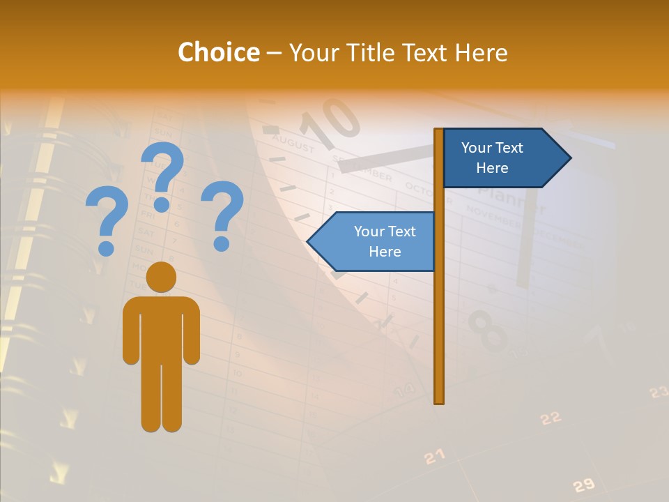 Calender Time Appointment PowerPoint Template