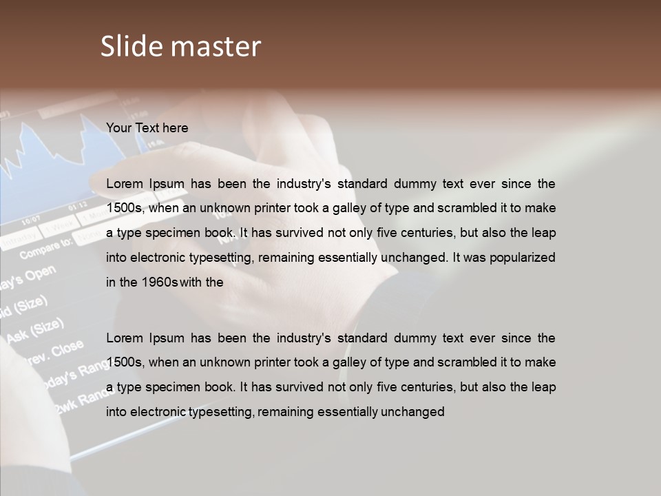 Display Lifestyle Laptop PowerPoint Template