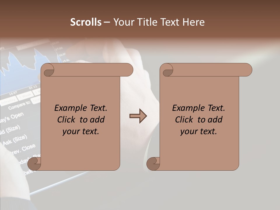 Display Lifestyle Laptop PowerPoint Template