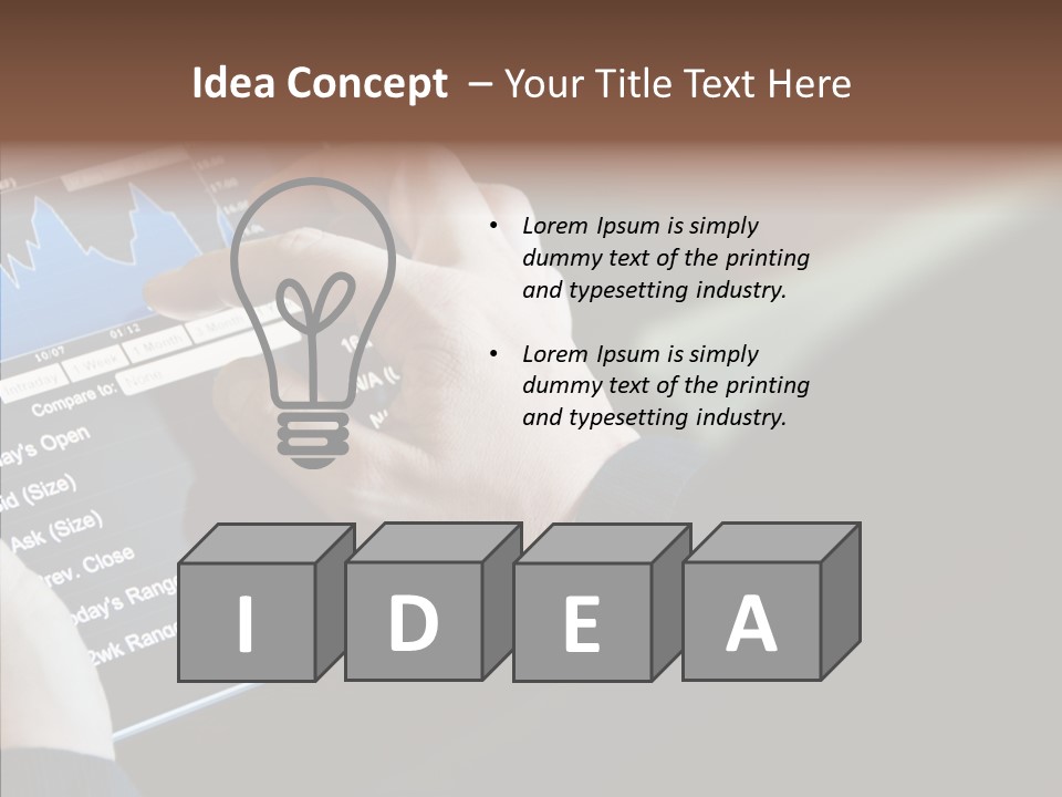 Display Lifestyle Laptop PowerPoint Template