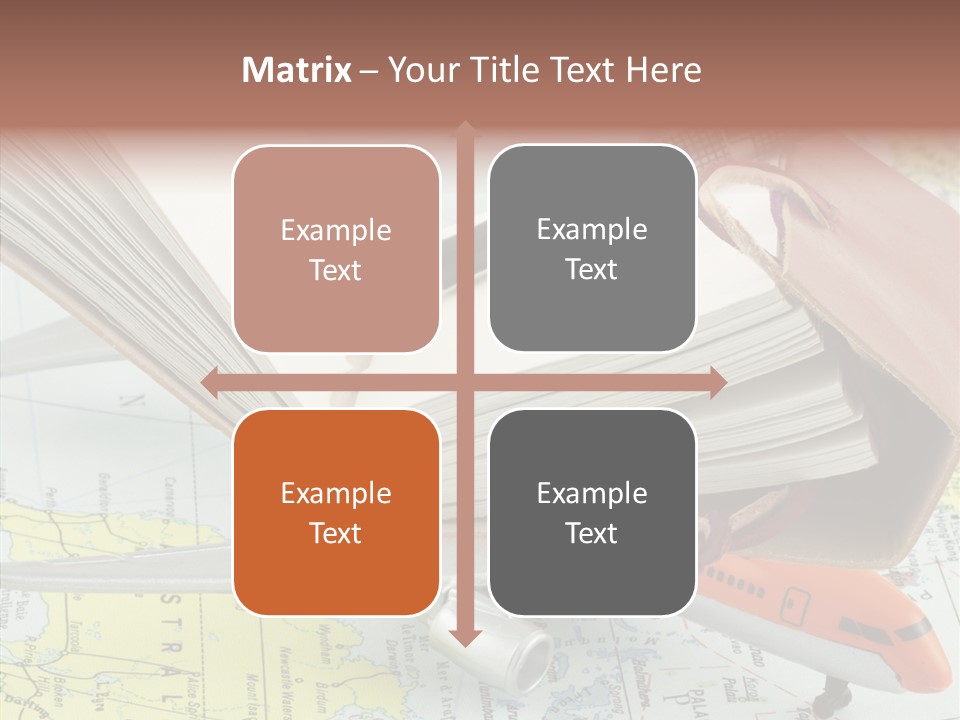 Correspondant Carnet Carnet De Voyages PowerPoint Template