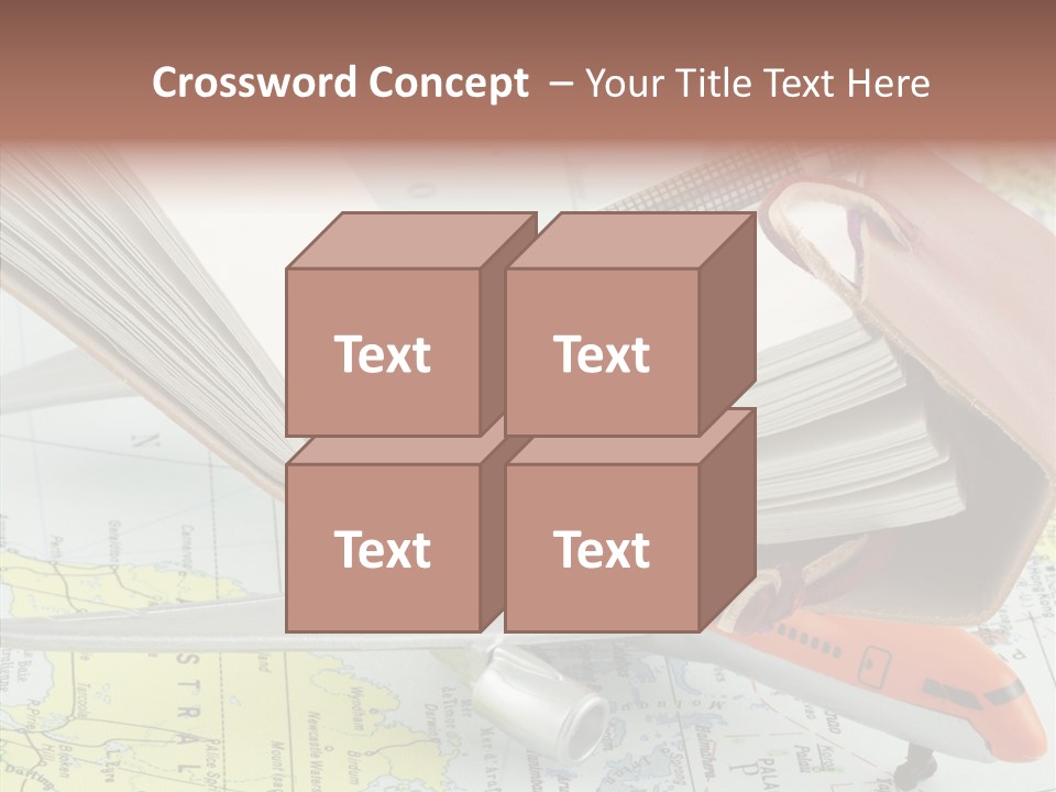 Correspondant Carnet Carnet De Voyages PowerPoint Template