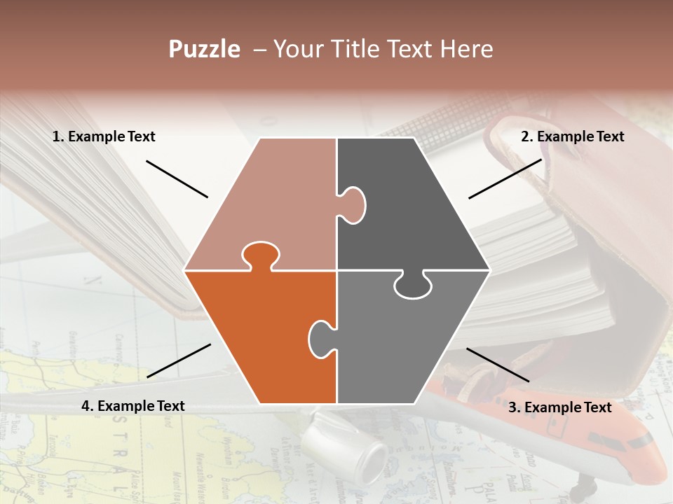 Correspondant Carnet Carnet De Voyages PowerPoint Template