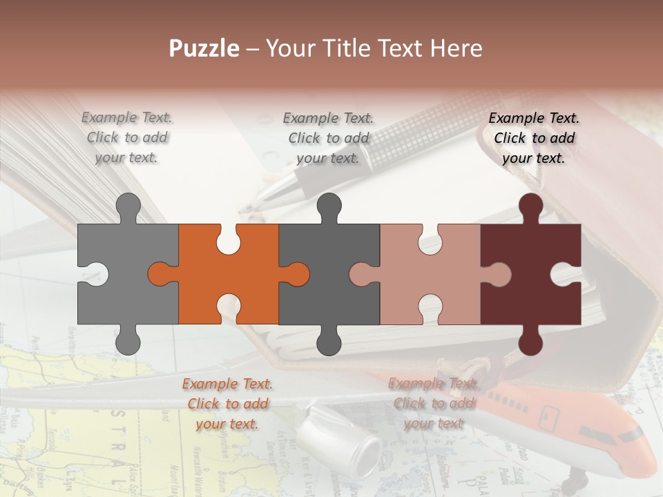 Correspondant Carnet Carnet De Voyages PowerPoint Template