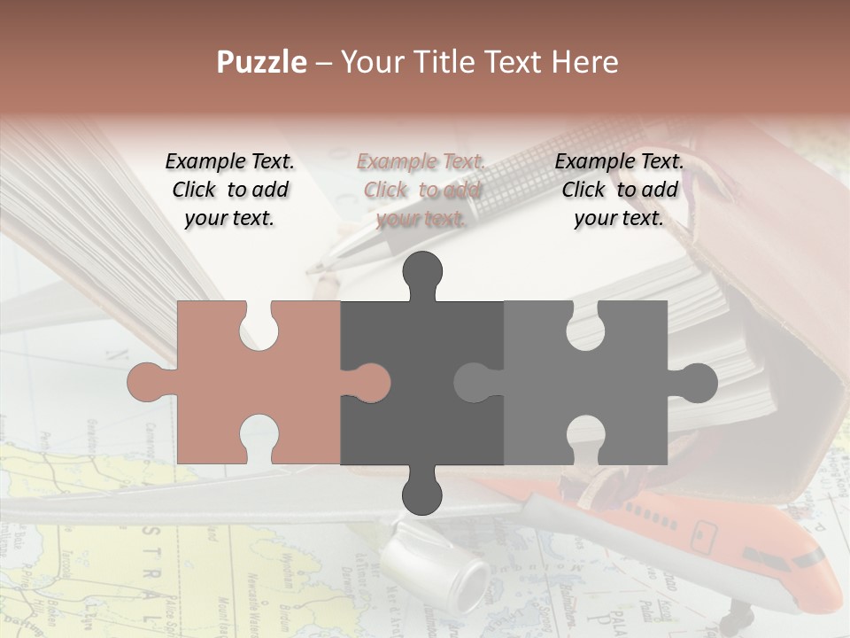 Correspondant Carnet Carnet De Voyages PowerPoint Template