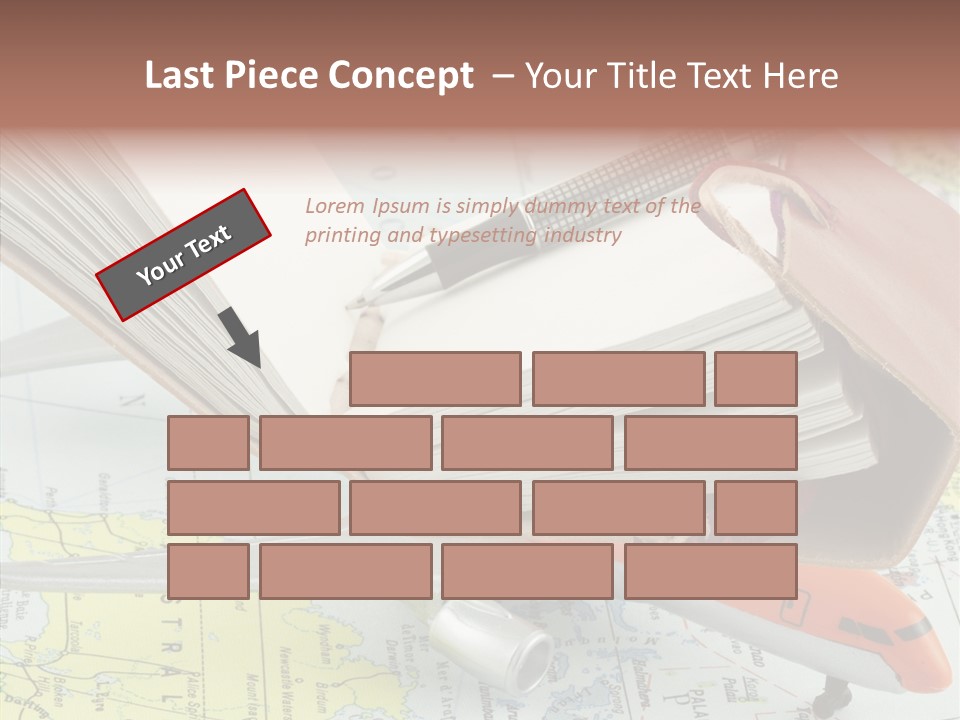 Correspondant Carnet Carnet De Voyages PowerPoint Template