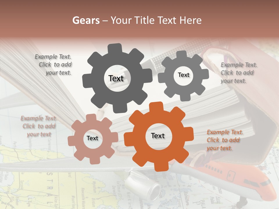 Correspondant Carnet Carnet De Voyages PowerPoint Template