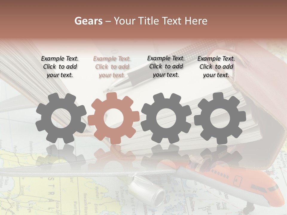 Correspondant Carnet Carnet De Voyages PowerPoint Template