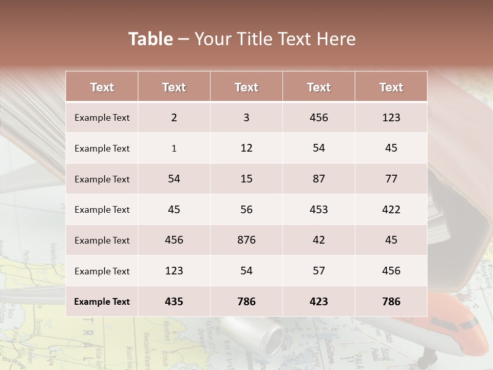 Correspondant Carnet Carnet De Voyages PowerPoint Template