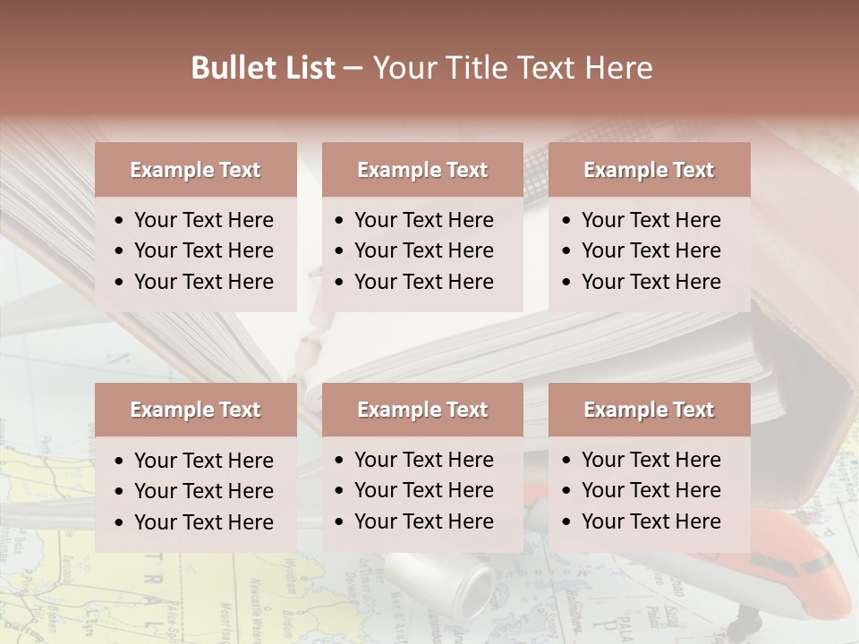Correspondant Carnet Carnet De Voyages PowerPoint Template