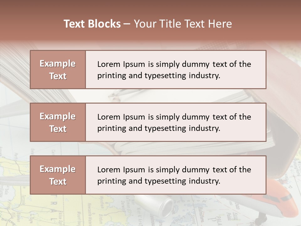 Correspondant Carnet Carnet De Voyages PowerPoint Template