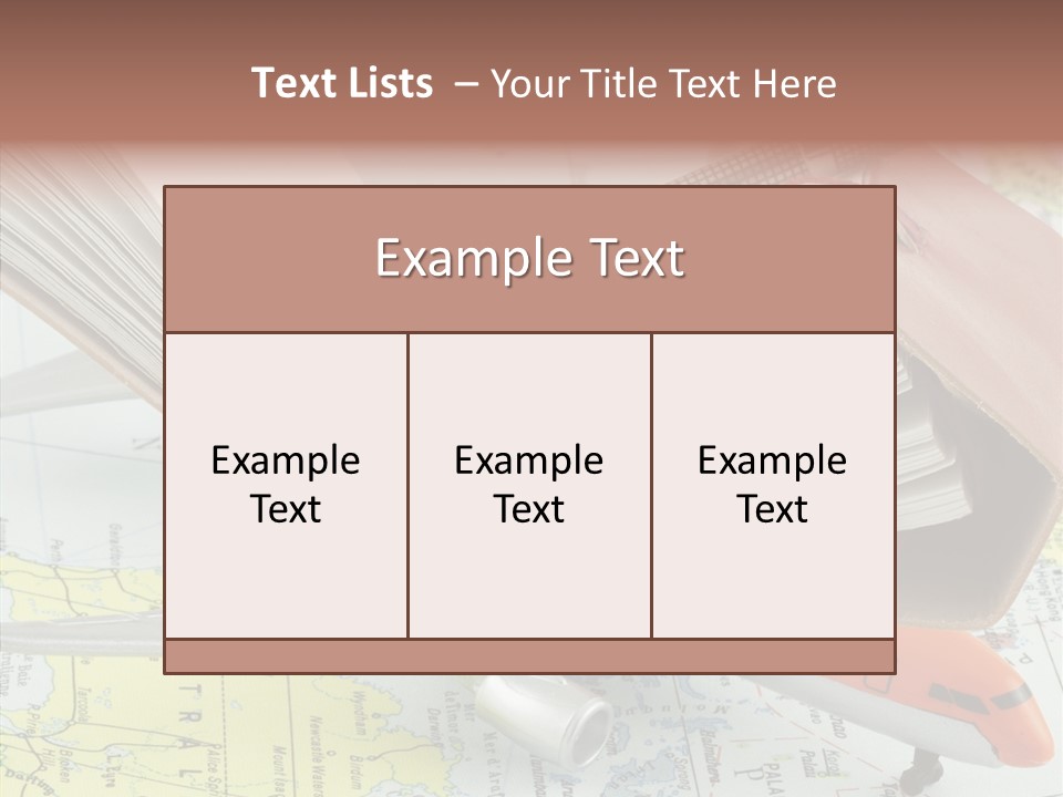 Correspondant Carnet Carnet De Voyages PowerPoint Template
