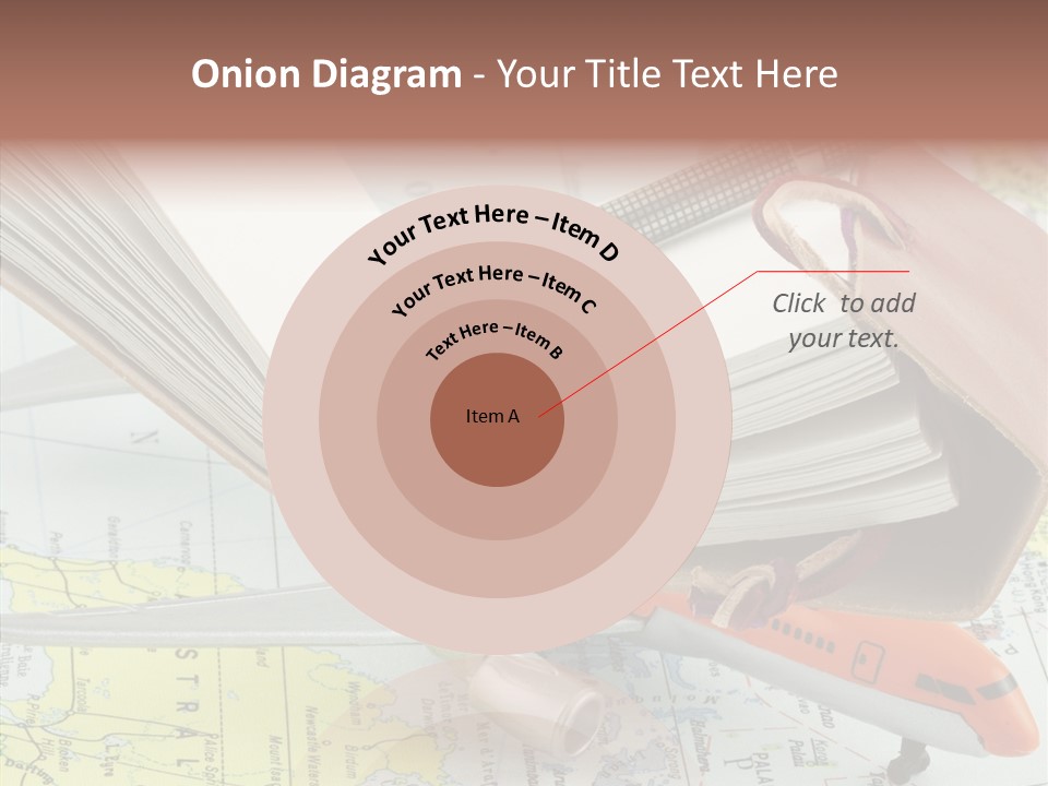 Correspondant Carnet Carnet De Voyages PowerPoint Template