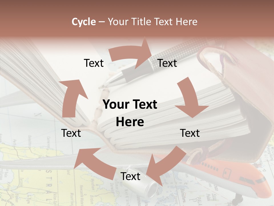 Correspondant Carnet Carnet De Voyages PowerPoint Template