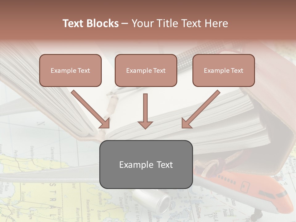 Correspondant Carnet Carnet De Voyages PowerPoint Template