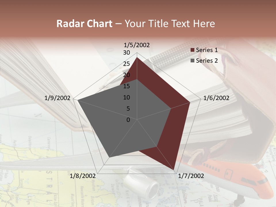 Correspondant Carnet Carnet De Voyages PowerPoint Template