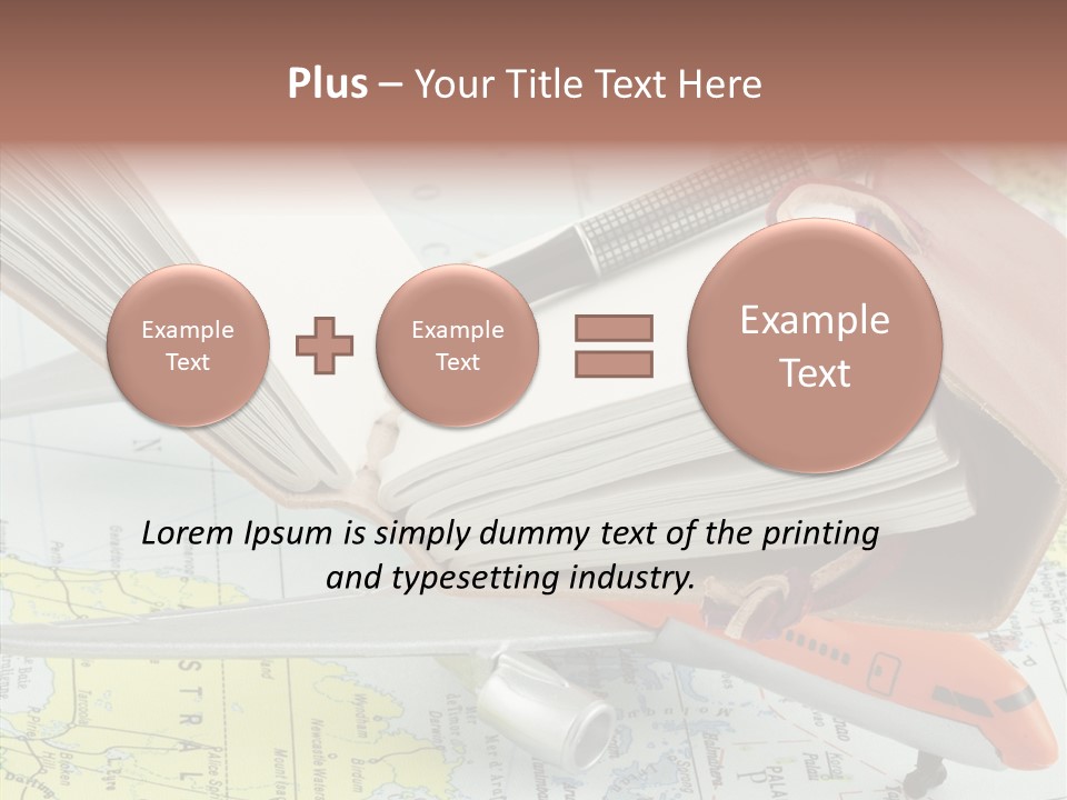 Correspondant Carnet Carnet De Voyages PowerPoint Template