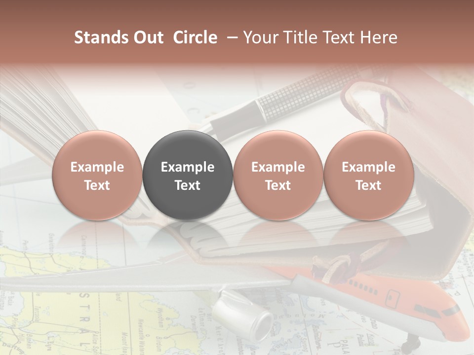 Correspondant Carnet Carnet De Voyages PowerPoint Template