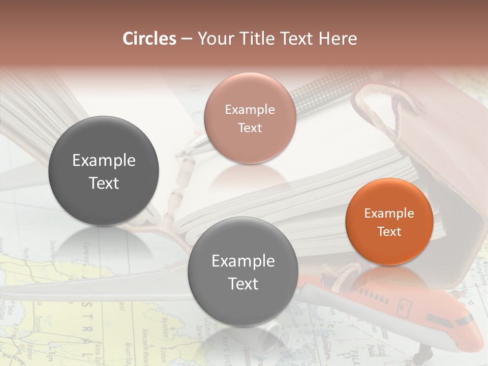 Correspondant Carnet Carnet De Voyages PowerPoint Template