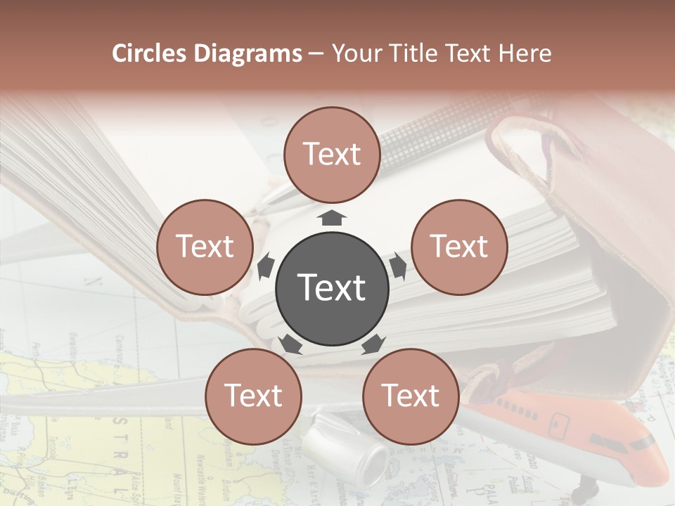 Correspondant Carnet Carnet De Voyages PowerPoint Template