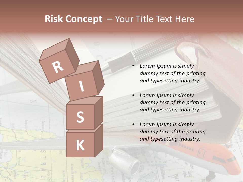 Correspondant Carnet Carnet De Voyages PowerPoint Template