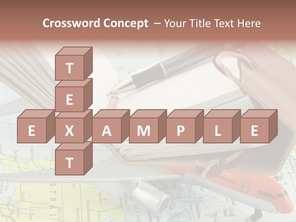 Correspondant Carnet Carnet De Voyages PowerPoint Template