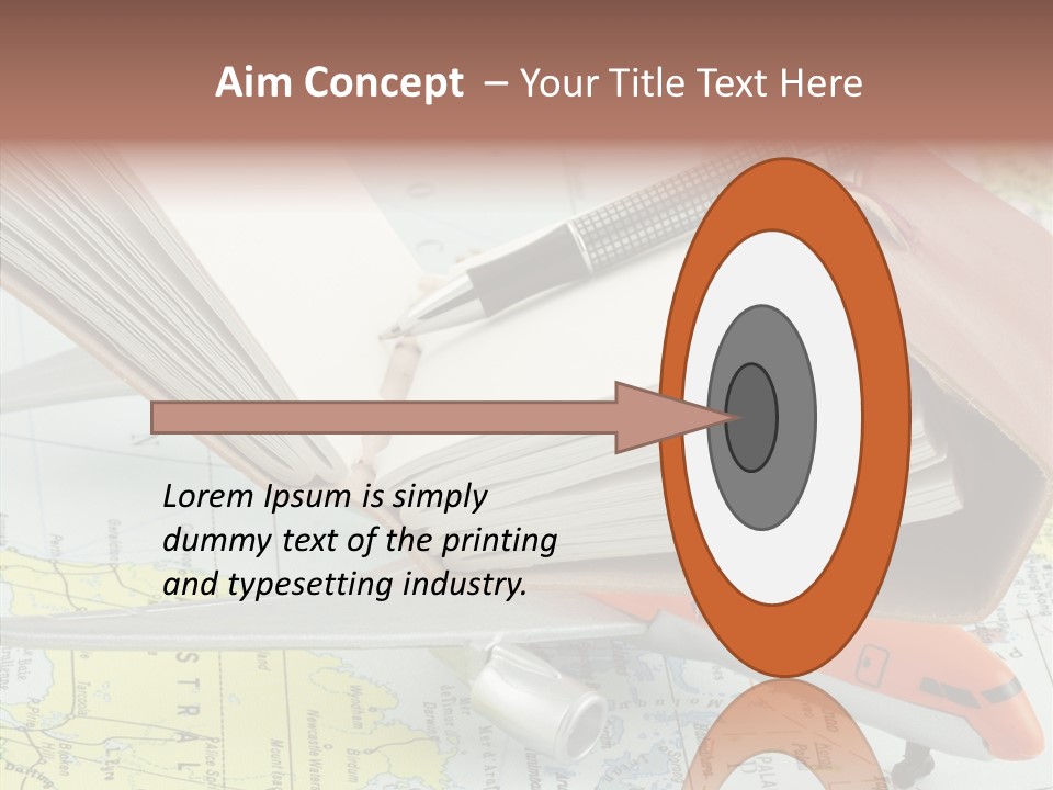 Correspondant Carnet Carnet De Voyages PowerPoint Template