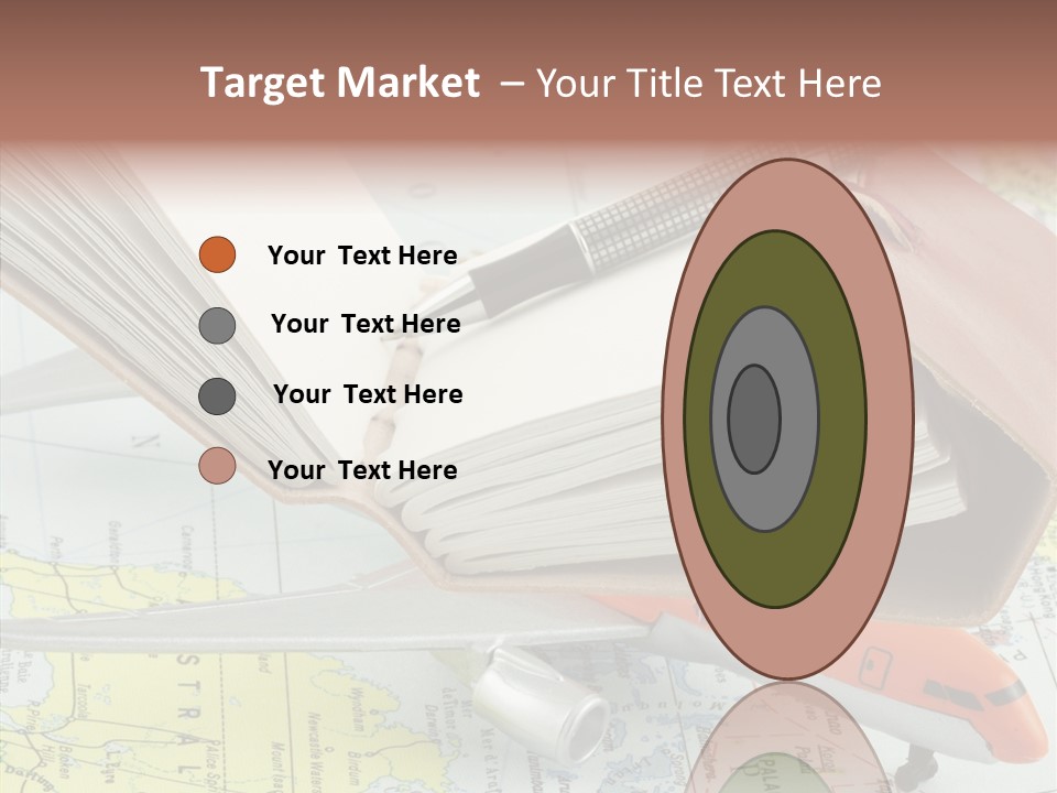 Correspondant Carnet Carnet De Voyages PowerPoint Template