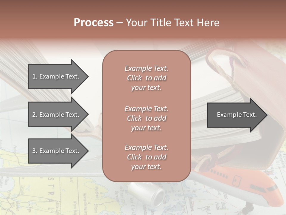 Correspondant Carnet Carnet De Voyages PowerPoint Template