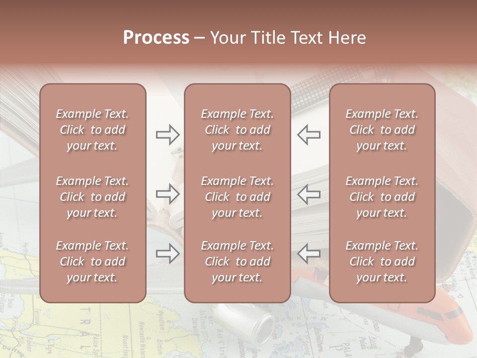 Correspondant Carnet Carnet De Voyages PowerPoint Template