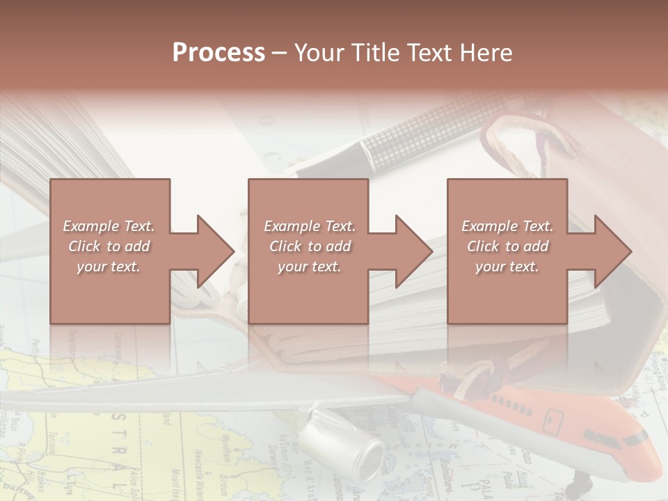 Correspondant Carnet Carnet De Voyages PowerPoint Template