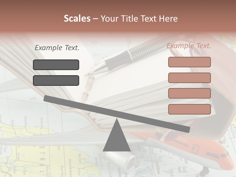 Correspondant Carnet Carnet De Voyages PowerPoint Template