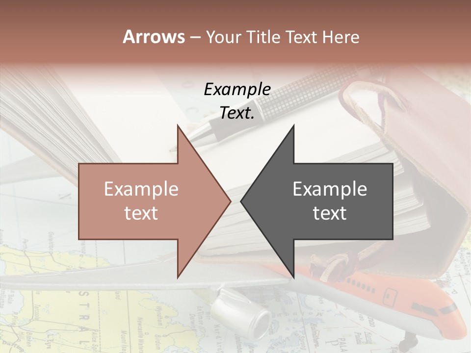 Correspondant Carnet Carnet De Voyages PowerPoint Template