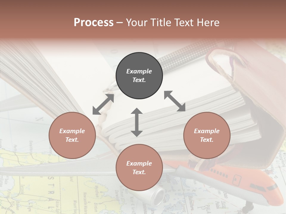 Correspondant Carnet Carnet De Voyages PowerPoint Template