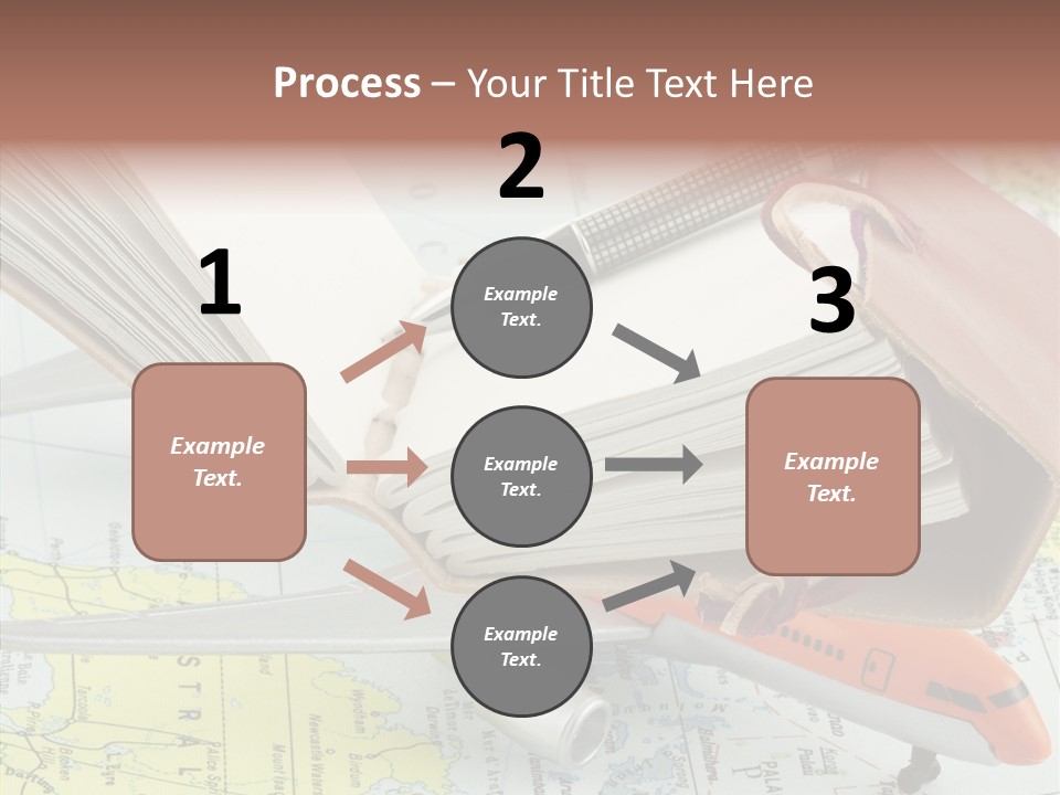 Correspondant Carnet Carnet De Voyages PowerPoint Template