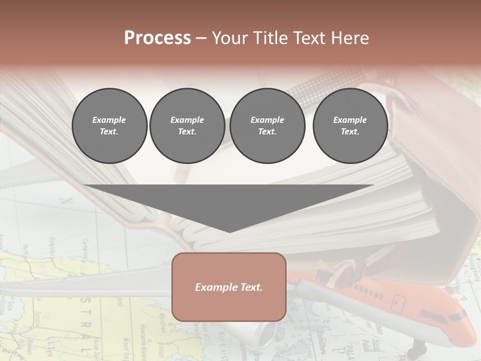 Correspondant Carnet Carnet De Voyages PowerPoint Template