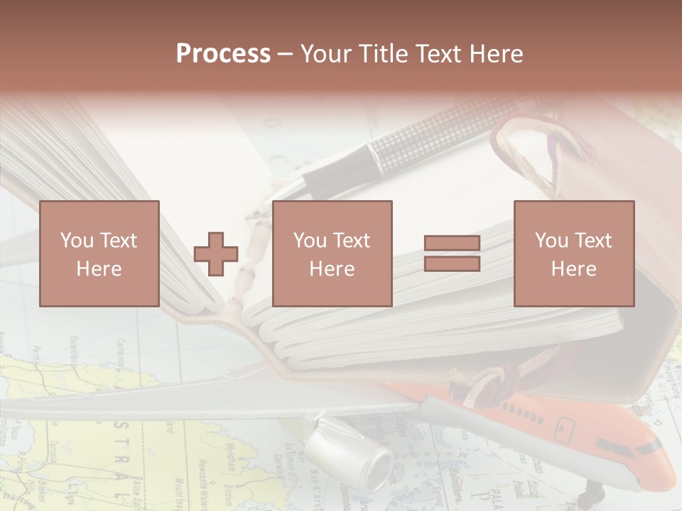 Correspondant Carnet Carnet De Voyages PowerPoint Template